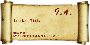 Iritz Aida névjegykártya